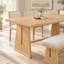 Ensemble de salle à manger 6 pièces - Chaises rembourrées et banc rembourré pour le confort-402745548