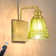 Vintage Wireless Rechargeable Armed Sconce with Remote and Bulb, Battery Operated Wall Sconce