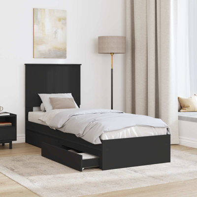  Bed Frame With Drawer Engineered Wood