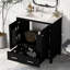 30" Bathroom Vanity with Single Sink, 2 Doors & Drawer, Soft Closing, Solid Wood-1546163660