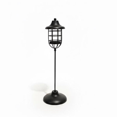 Matte Black Iron Lantern
