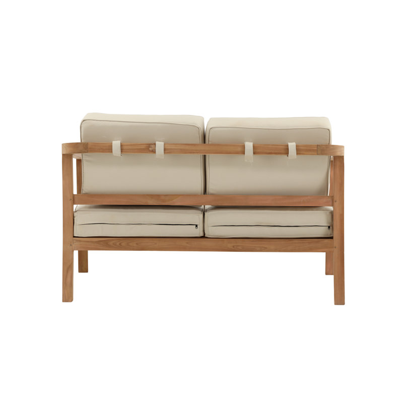 Plessis 130cm Wide Loveseat with Cushions
