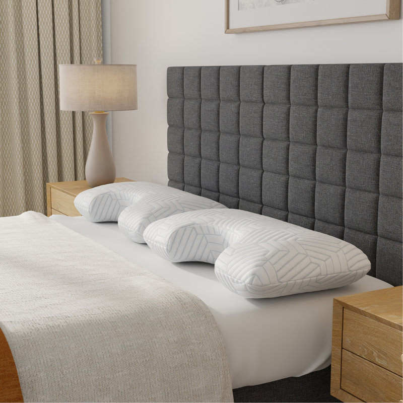 Oreiller Fria Dream Curve, Vert/blanc