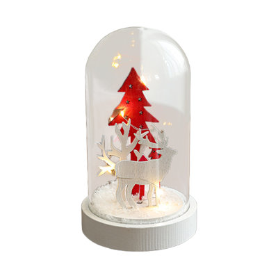 Christmas In A Bottle Glass Lamp