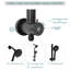 Pomme de douche ronde multifonctionnelle 4,7 po-77055385