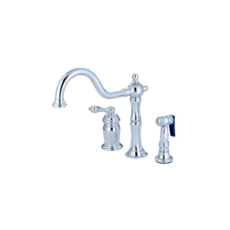 Deck Single Handle Kitchen Faucet, Chrome