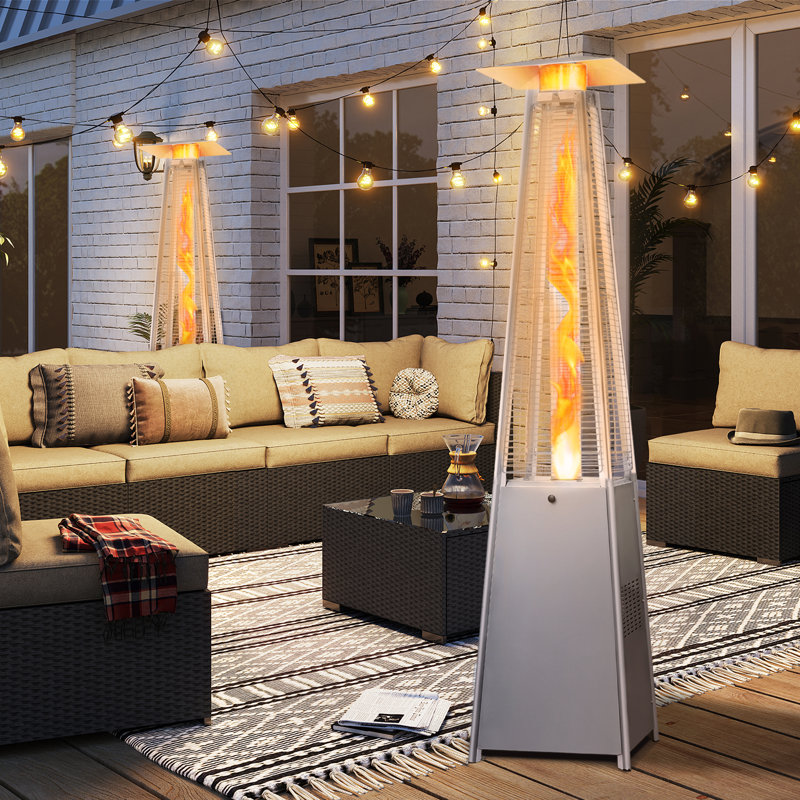 2-Piece 48000BTU Propane Standing Patio Heater