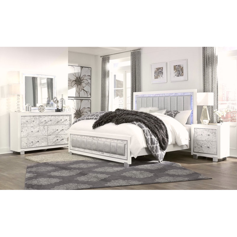 Table de chevet en marbre blanc