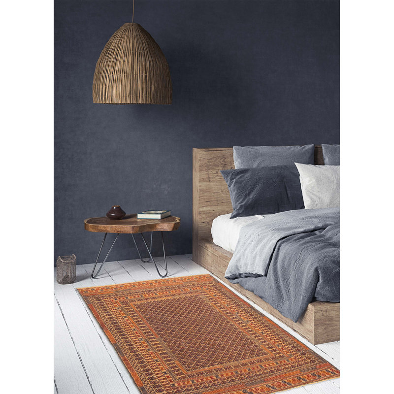 Tapisserie Kamin beige Kilim 4 pi 4 po x 6 pi 1 po