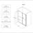 6076 Inch North American Frameless Double Sliding Matte Black Shower Door With Adjustable Soft Closing Function 8Mm Tempered Glass With Nano Easy Cleaning And Stick Explosion-Proof Menbrance