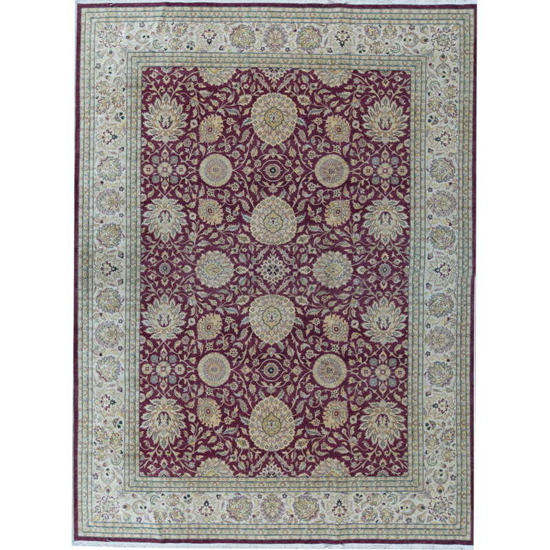 Wool Oriental Area Rug, Rectangle 9'2" x 12'1"