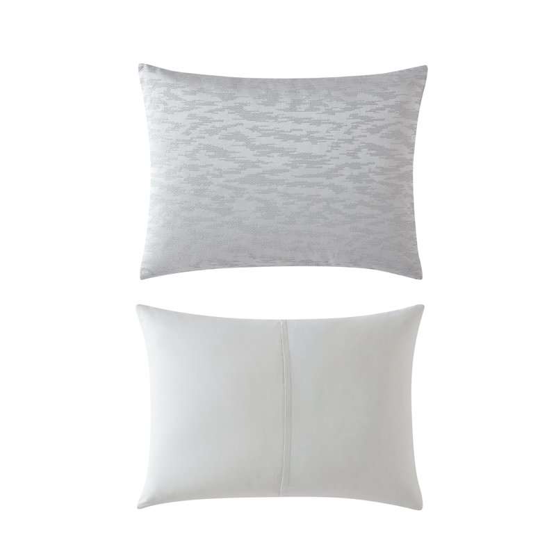 Gray Reversible Microfiber Queen Bedspread Set