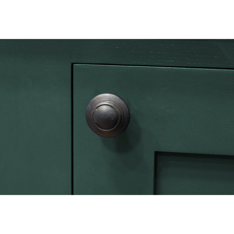 Ringed Round Knob, Beeswax, 3.8cm