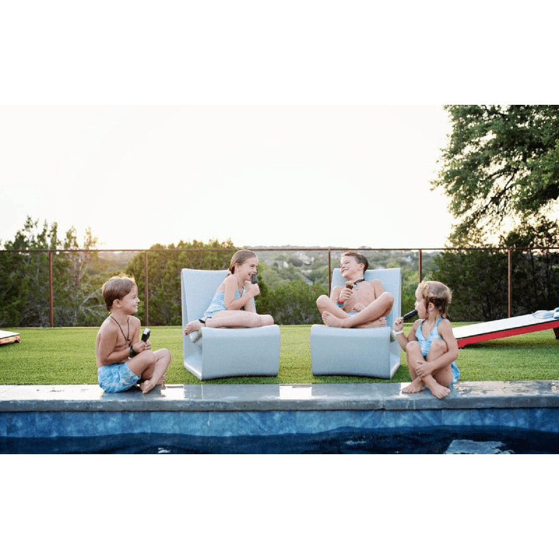 Loop Outdoor Lounge Chair, Concrete Gray