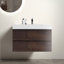 Meuble-lavabo de salle de bain avec lavabo, grand meuble-lavabo flottant mural de rangement, lavabo blanc une pièce sans drain ni robinet, pré-assemblé-622637873-622637875-622637878