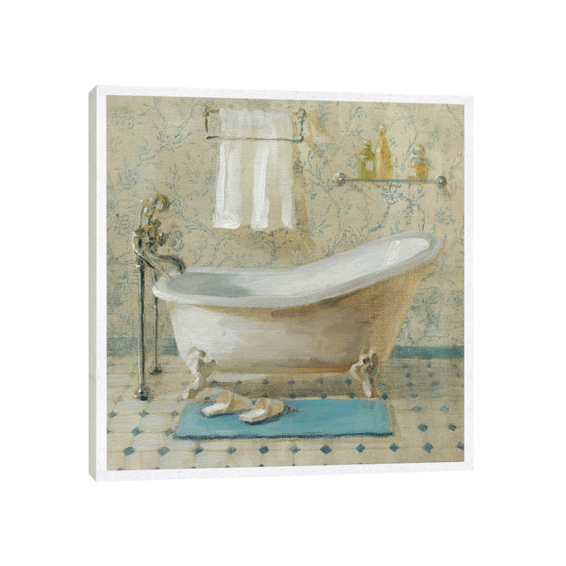 Victorian Bath III by Danhui Nai - Print on Canvas, 66.04 cm H x 66.04 cm W, White Framed