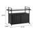 Backyard Beverage Serving Cart - Black, With Wheels And Glass Top For Patio, Garden, Poolside Drinking Outdoor Bar Design Backyard, Garden Use