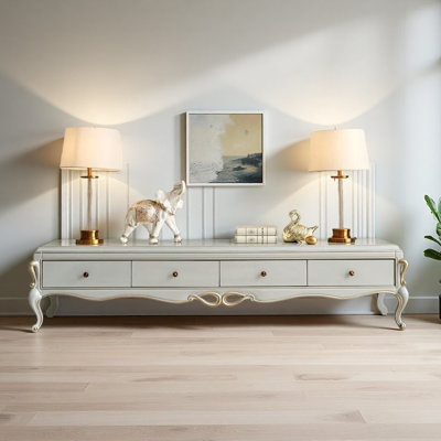 Modern and Simple Grey TV Cabinet