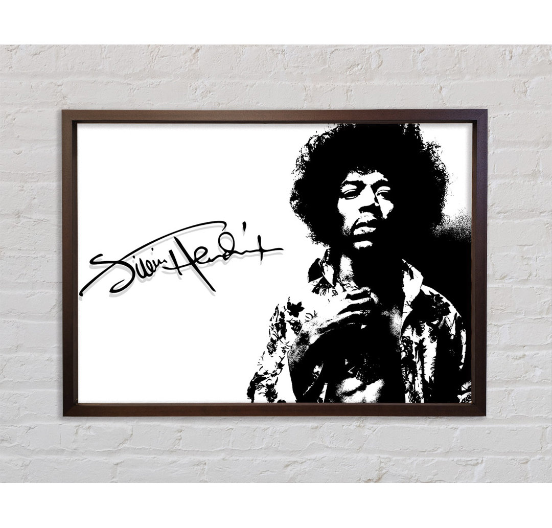 Jimi Hendrix Unterschrift - Druck