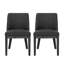 De 2 chaises de salle à manger en tissu - Fiabilité de fabrication en bois massif, charme esthétique, assise texturée confortable, capacité de soutien de 300 lb, instructions d'assemblage faciles à utiliser-145650782
