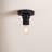 Rooks Glass Semi Flush Mount-229418173