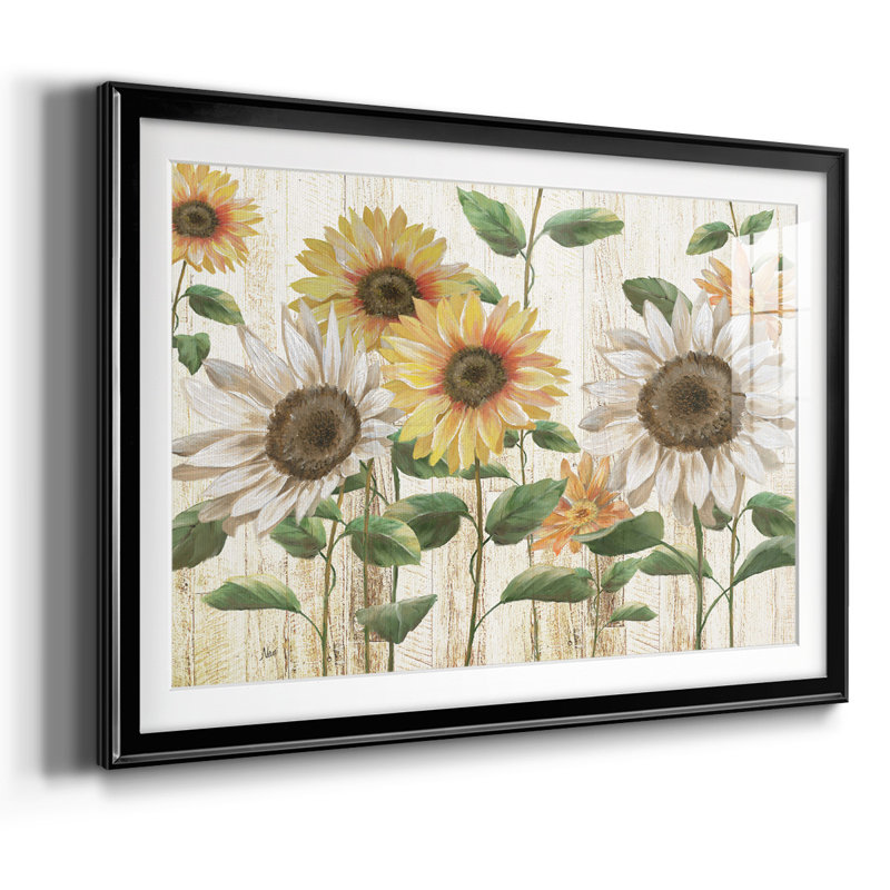 Sunflower Surprise, reproduction d'art encadrée, Noir, H 15 po x l 21 po x P 1,5 po