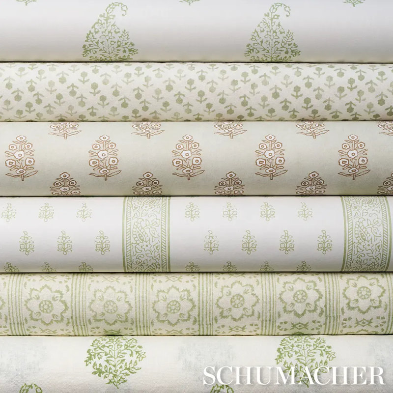Kerala Paisley II Wallpaper, Green