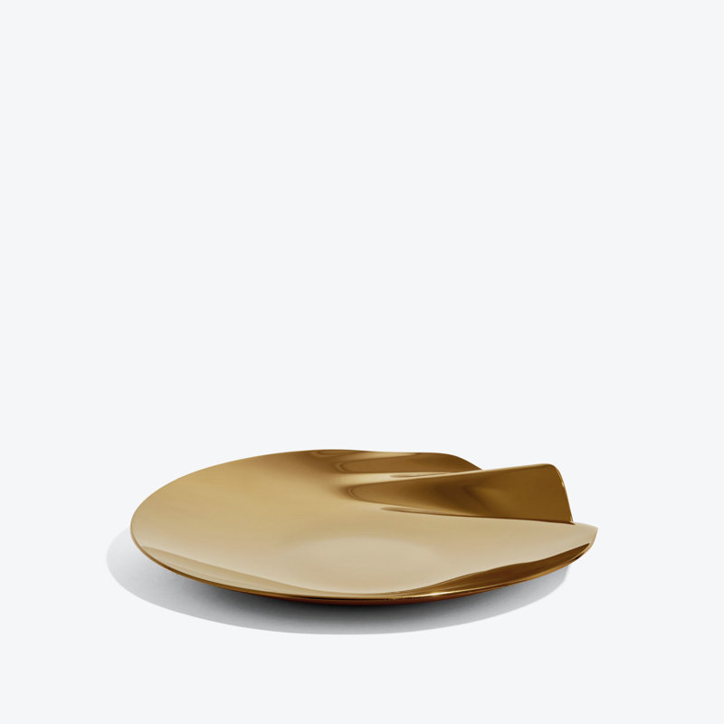 Serenity Platter, Medium, Rose Gold, Gold Polished Stainless Steel