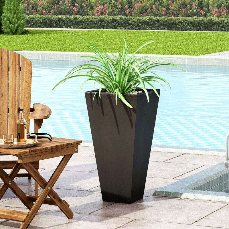Petit pot à fleurs 13 po Mgo, 24.75" H x 13" W x 13" D, Rust