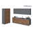 Natural Teak/Gray