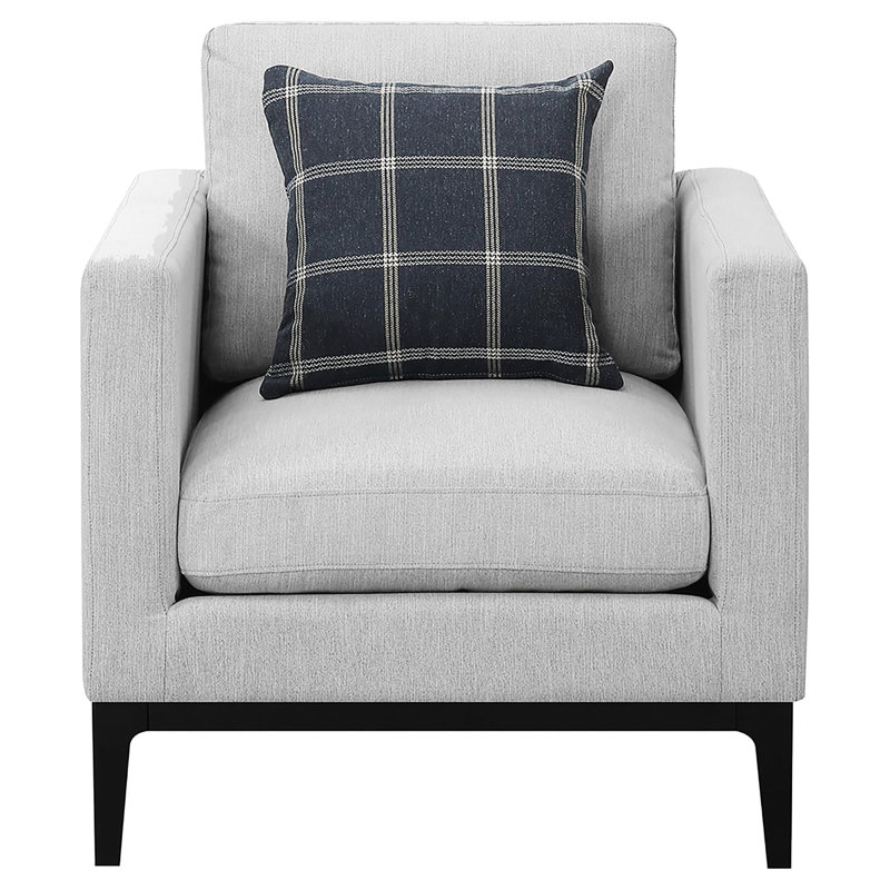 Chaise grise pour la détente - Siège et dossier