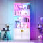 Vitrine 71 po avec lumières RVB et armoire de rangement verrouillable à 6 niveaux-748331219