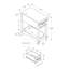 Table de bout avec rangement Dairen-729203959