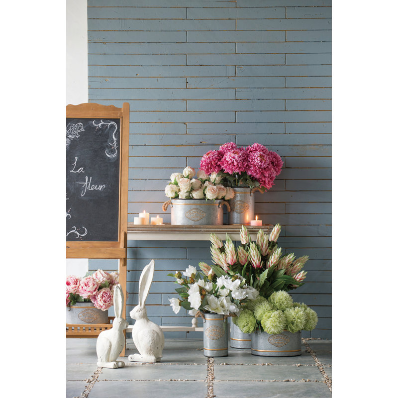 Ensemble de 3 pots décoratifs en métal Huxley