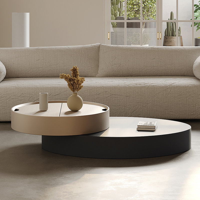 Table basse rotative en bois