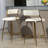 (SET of 2) 26'' Counter height bar stools Corduroy kitchen island counter bar stool with back, base and footrest-1178418944-1178073543