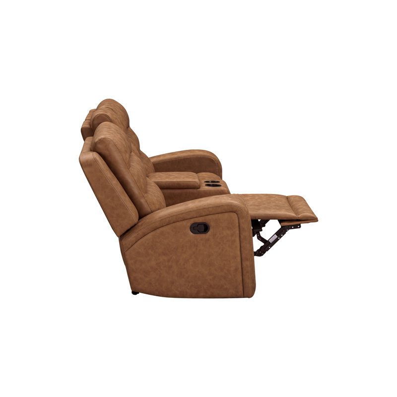 Canapé et causeuse à triple inclinaison manuelle, 2 Pcs: Loveseat, Sofa