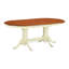 L'ensemble de table de salle à manger 5 pièces pour 4 personnes comprend une table de cuisine ovale avec papillon et 4 chaises de cuisine, babeurre et cerise-124541371-124541375-124541376