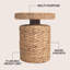 Table d'appoint ronde en jacinthe d'eau tissée naturelle de 24 po Marisol Bohemian-79973576