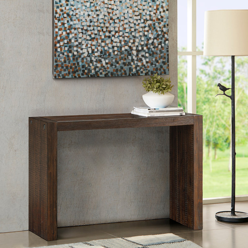 Console de 54 po pour le salon, Brun