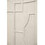 Armoire décorative en rotin à deux portes avec extrémités courbées peintes-11782080