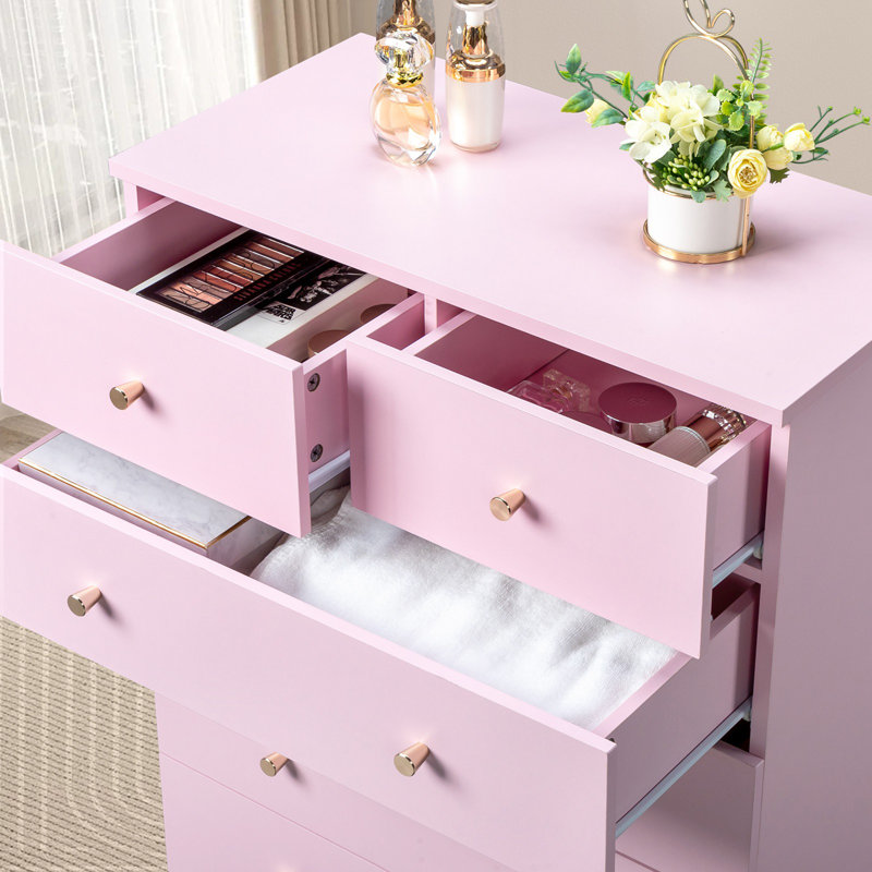 Commode haute 28,7 po, Rose
