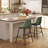 Borna 17.7''W x 15.7''D Mid-Century Faux Leather Bar Stools/ Counter Stools with Steel Frame & Footrest-526089320-526139417