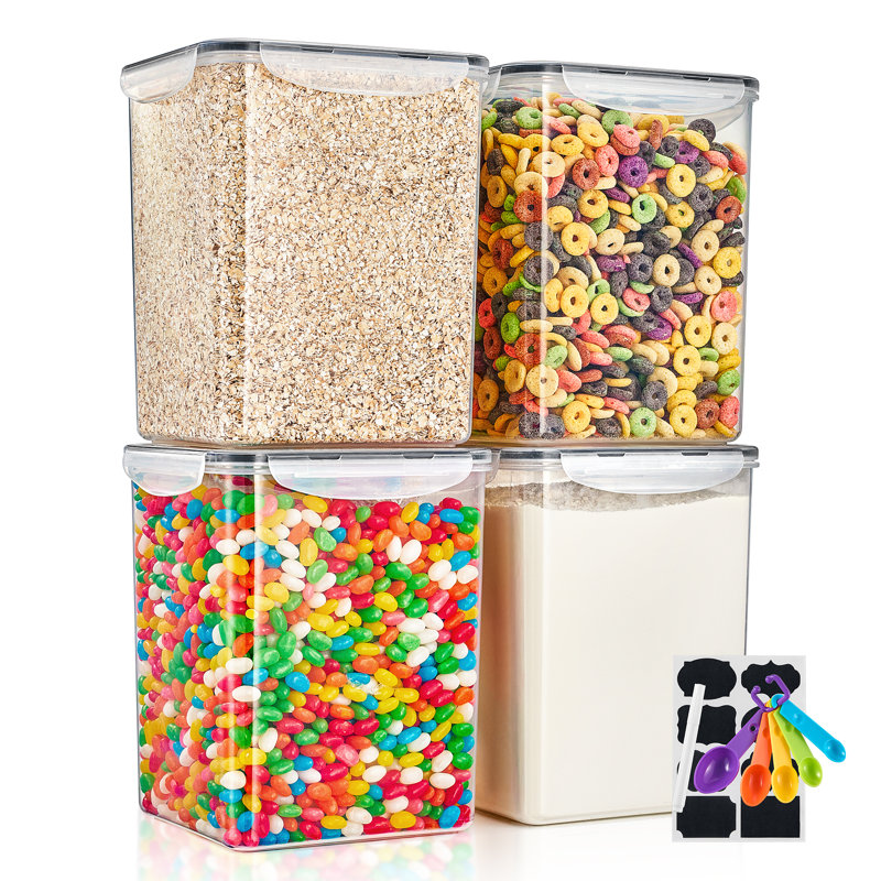  Airtight Food Storage Containers with Lids 4 Pack
