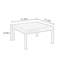 Table basse en bois massif de style minimaliste rétro