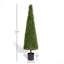 Arbre topiaire en faux buis 59 po avec pot en plastique Omari-534680404