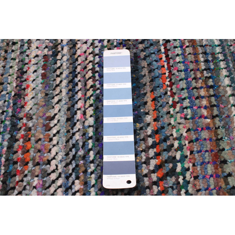 Tapis bleu foncé Silk Shadow 7 pi 11 po x 10 pi 0 po