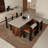 Retro simple style rectangular dining table-111096182