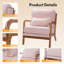 Chaise d'appoint en velours côtelé Mid-Century-1437971529