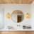 1 - Light Farmhouse Boho Armed Sconce